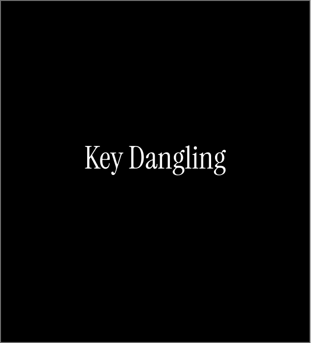 House keys dangling making noises per step or movement