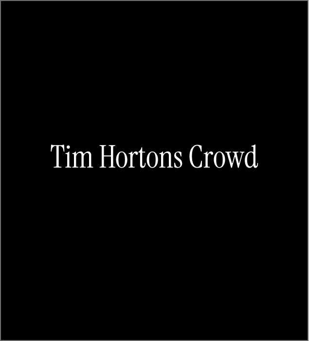 The sounds from the crowded Tim Hortons area around 1pm