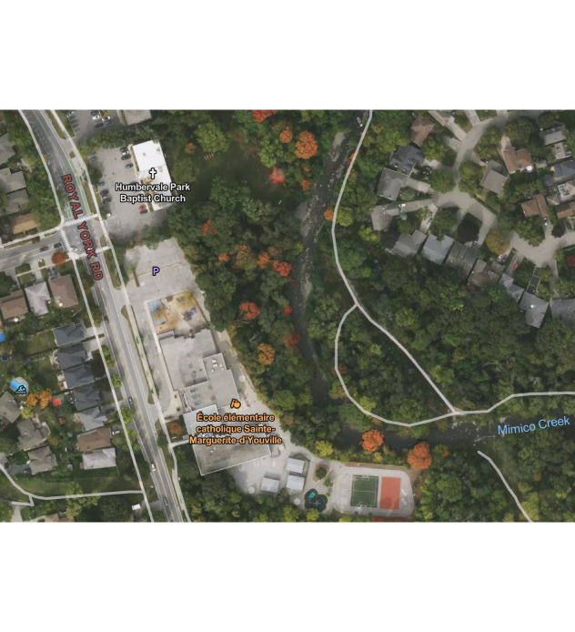 satellite image of roads nearby