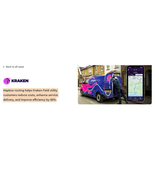 example of one of the companies from mapbox 