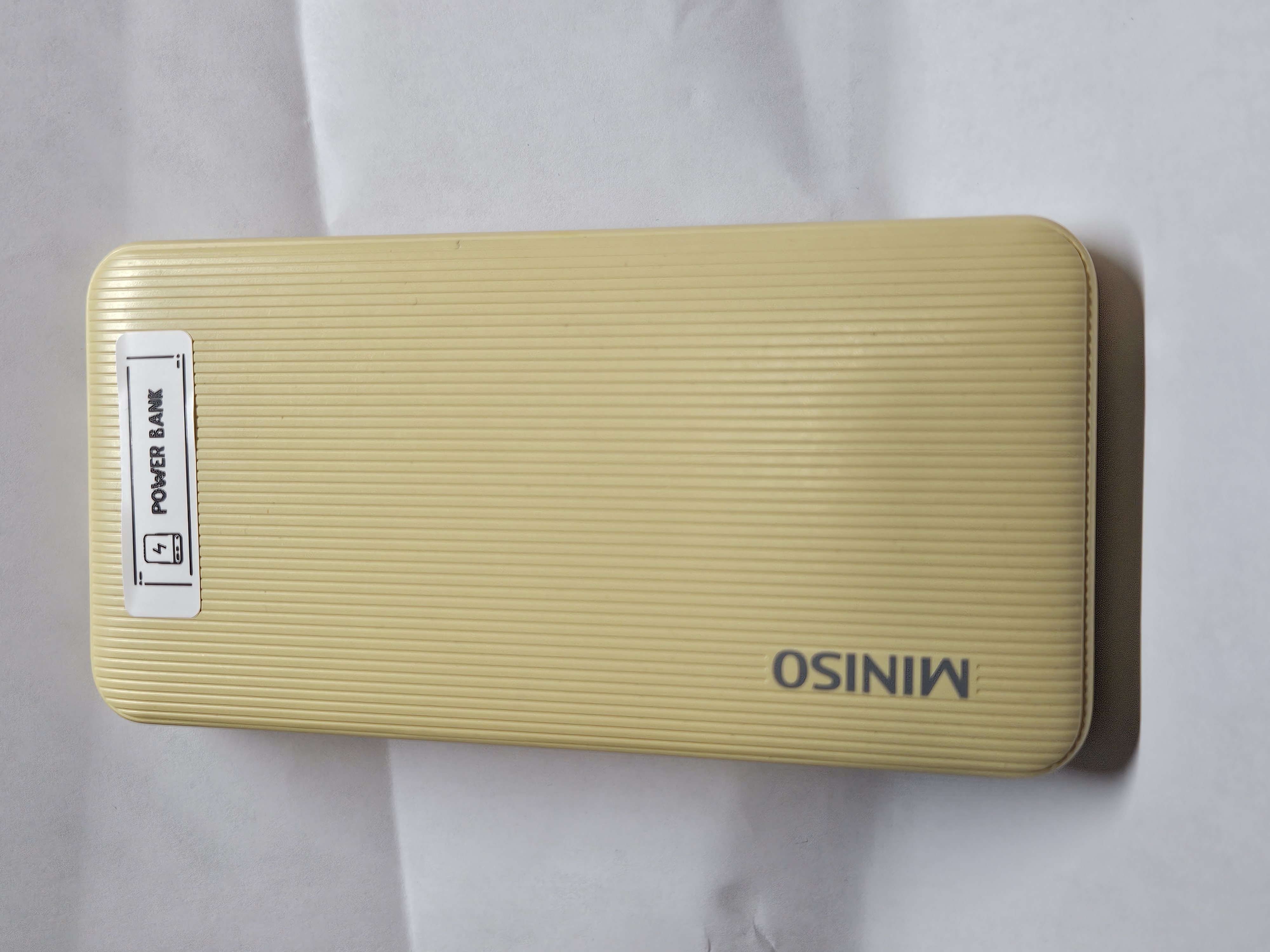 powerbank from a facing down angle 